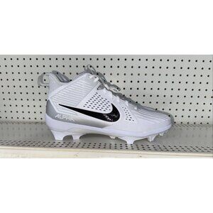 Nike Alpha Menace Strong Mens Football Lineman Cleats Size 13.5 White Gray Black